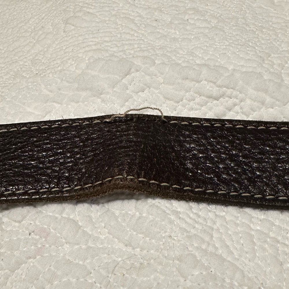 Brown Leather Roots Purse / Messenger Bag. - Picture 15 of 15